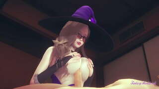 Genshin Impacto Hentai Punto De Vista Lisa titjob boquete e penetrou